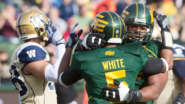 Edmonton Eskimos Celebrate, The Canadian Press Edmonton Eskimos Celebrate