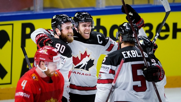 Canada Celebrates Game-Winning Goal