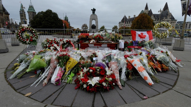 Floral tributes