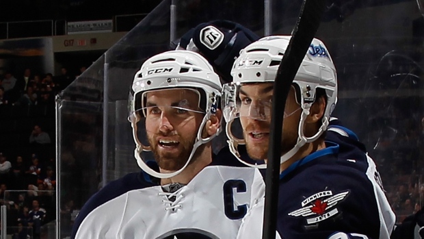 Ladd, Frolik celebrate, Bruce Bennett/Getty Images Ladd, Frolik celebrate