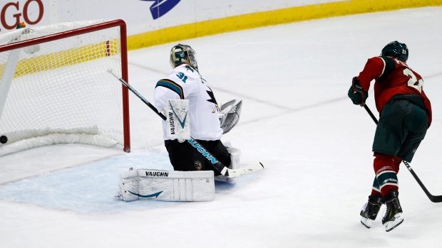 Pominville scores on Niemi, The Canadian Press Pominville scores on Niemi