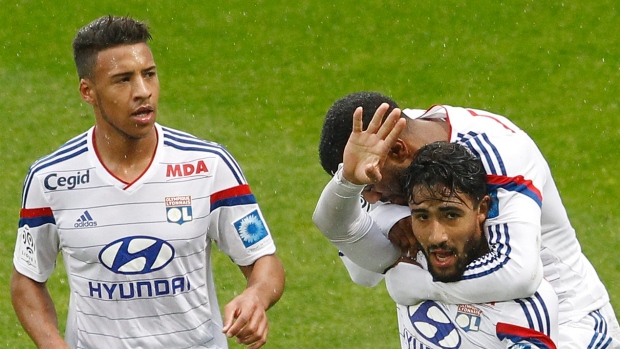 Lacazette and midfielder Fekir score as Lyon beats Guingamp 3-1 to move provisionally into 2nd Article Image 0