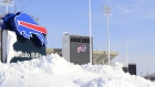 Ralph Wilson Stadium in snow