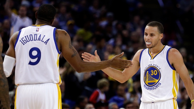 Andre Iguodala  and Stephen Curry 