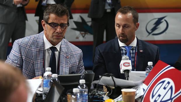 Marc Bergevin and Trevor Timmins , Getty Images Marc Bergevin and Trevor Timmins
