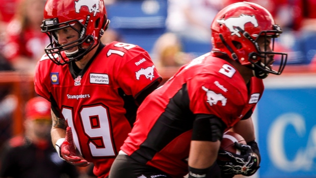Bo Levi Mitchell and Jon Cornish, The Canadian Press Bo Levi Mitchell and Jon Cornish