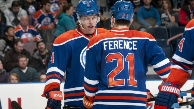 Taylor Hall and Andrew Ference