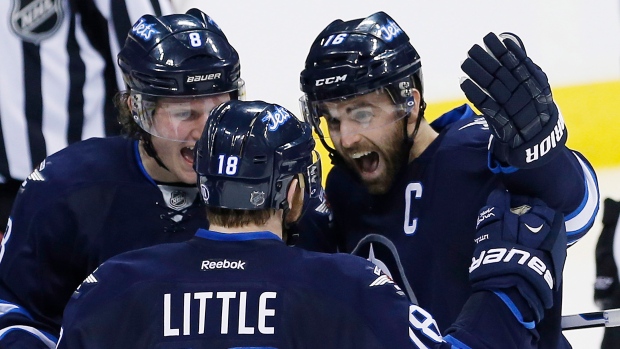 Little, Ladd celebrate, The Canadian Press Little, Ladd celebrate