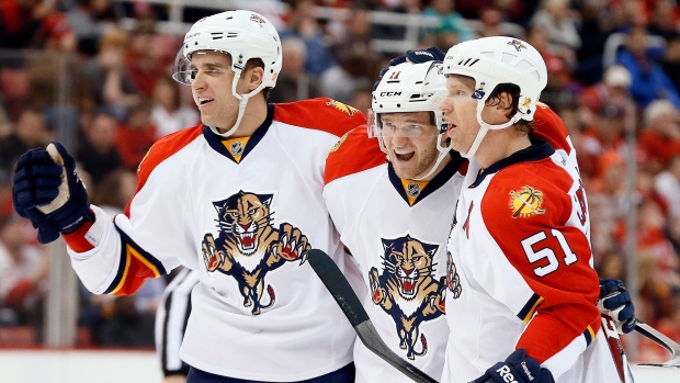 Florida Panthers celebrate, The Canadian Press Florida Panthers celebrate