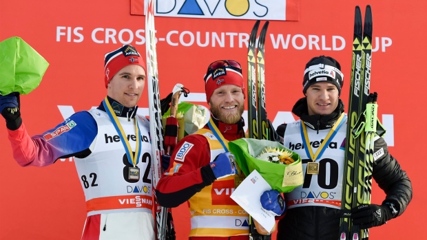 Sundby, Johaug sweep races for Norway at cross-country skiing World Cup meet in Davos