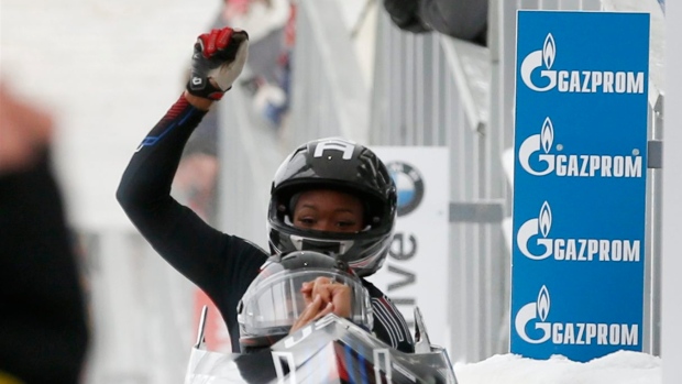 Meyers Taylor opens season with win, and US women sweep medals in World Cup bobsled 