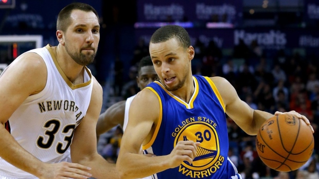 Stephen Curry and Ryan Anderson