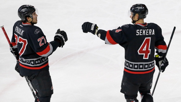 Justin Faulk Andrej Sekera, The Canadian Press Justin Faulk Andrej Sekera