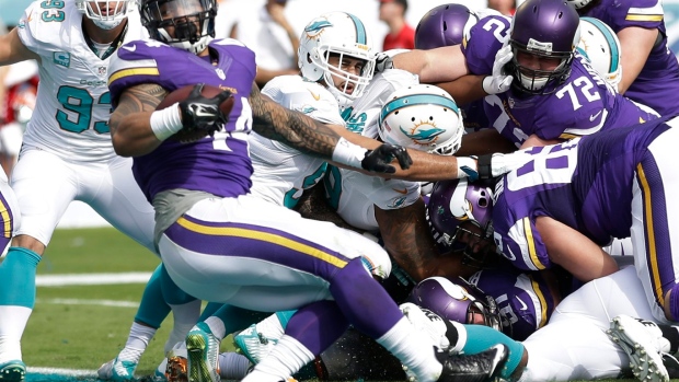 Rookie Fede blocks punt for winning safety and Dolphins rally past Vikings 37-35 Article Image 0