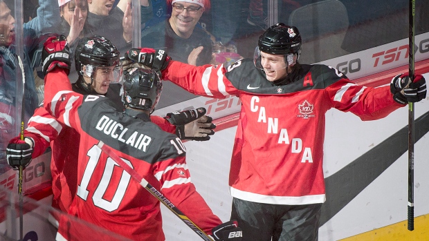 Robby Fabbri, Canada celebrate