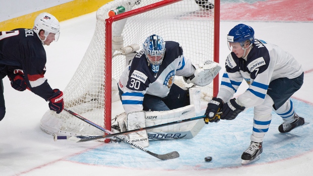 Jack Eichel and Atte Makinen, The Canadian Press Jack Eichel and Atte Makinen