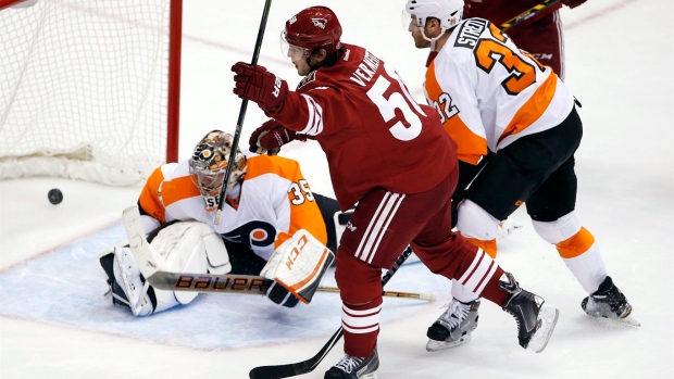 Antoine Vermette celebrates