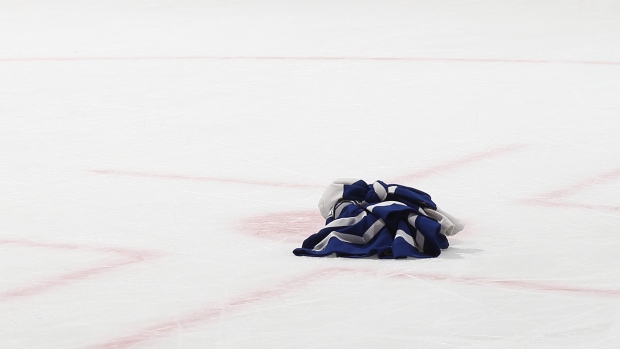 Toronto Maple Leafs Jersey On Ice