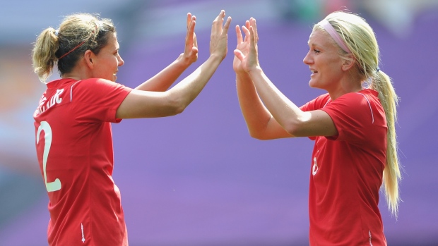 Christine Sinclair Kaylyn Kyle, Stuart Franklin - FIFA/FIFA via Getty Images Christine Sinclair Kaylyn Kyle