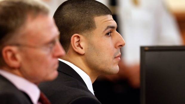 Jurors can watch Super Bowl, but must leave room if Hernandez is.