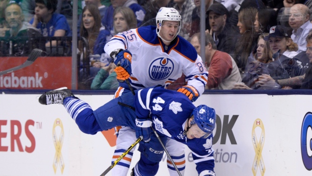 Martin Marincin and Morgan Rielly, The Canadian Press Martin Marincin and Morgan Rielly