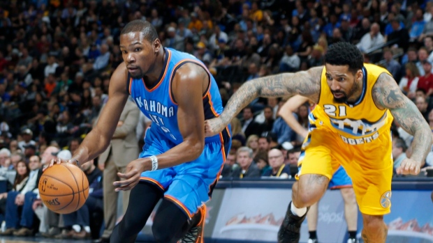 Kevin Durant and Wilson Chandler