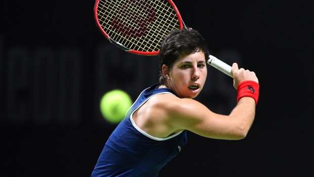 Carla Suarez Navarro, LUC CLAESSEN/AFP/Getty Images Carla Suarez Navarro