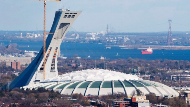 The Olympic Stadium is seen Friday, November 10, 2017 in Montreal. 