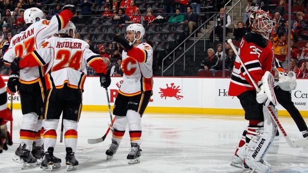 Flames celebrate