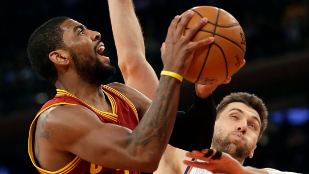 Cavaliers guard Kyrie Irving will miss second straight game with strained left shoulder Article Image 0
