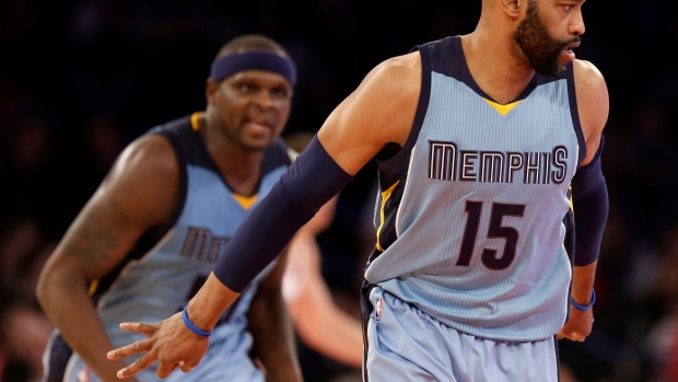 Zach Randolph and Vince Carter, The Canadian Press Zach Randolph and Vince Carter