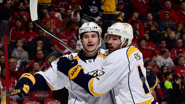 Filip Forsberg and Mike Fisher