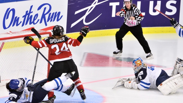 Spooner scores, The Canadian Press Spooner scores