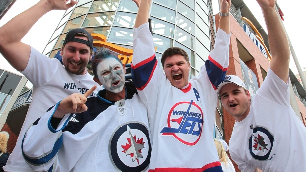 Winnipeg Jets fans, Getty Images Winnipeg Jets fans