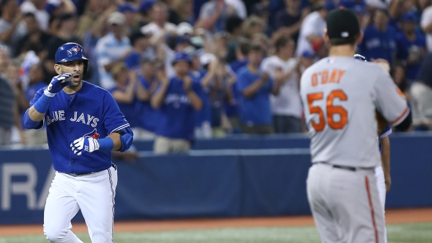 Jose Bautista and Darren O'Day