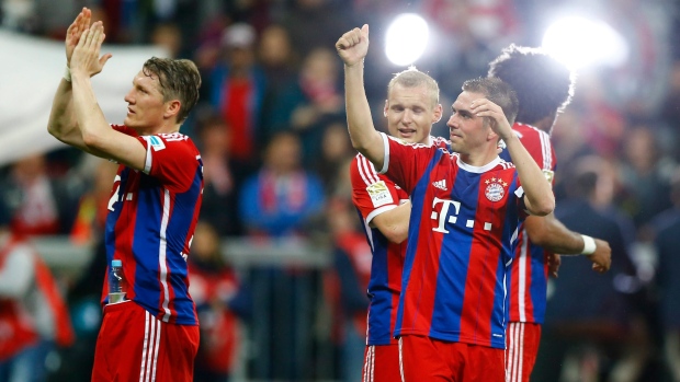 Bayern Munich celebrate