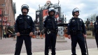 Police at Camden Yards in Baltimore