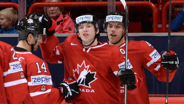 Jordan Eberle Matt Duchene and Taylor Hall, HHOF-IIHF/Images on Ice Jordan Eberle Matt Duchene and Taylor Hall