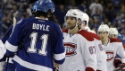 Montreal Canadiens and Tampa Bay Lightning Handshakes