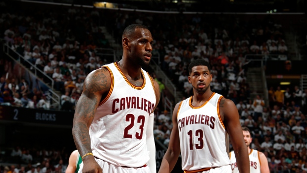 LeBron James and Tristan Thompson, Gregory Shamus/National Basketball Association/Getty Images LeBron James and Tristan Thompson