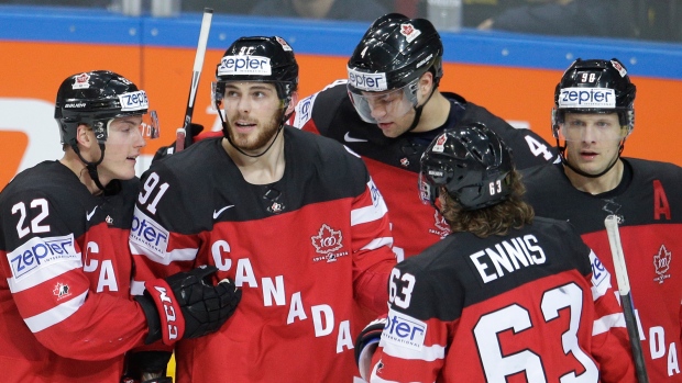 Team Canada Celebrates , The Canadian Press Team Canada Celebrates