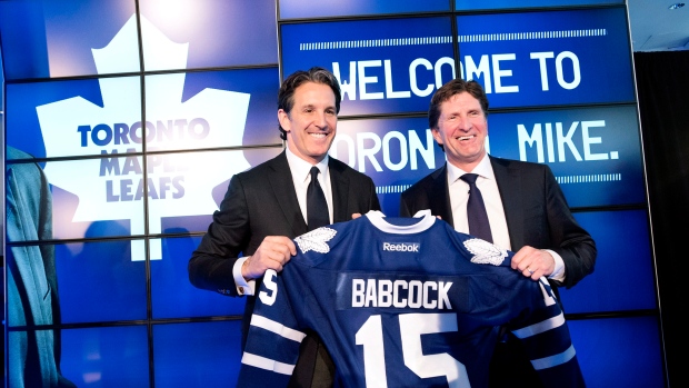 Brendan Shanahan and Mike Babcock, The Canadian Press Brendan Shanahan and Mike Babcock