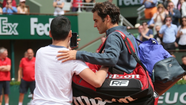 Roger Federer selfie