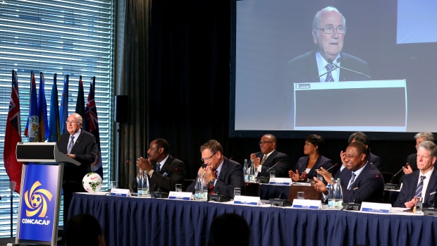 Sepp Blatter speaks to CONCACAF meeting in Zurich