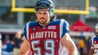 Photo: Montreal Alouettes – Rogerio Barbosa, License: N/A, Created: 2014:07:04 18:35:43 Josh Bourke