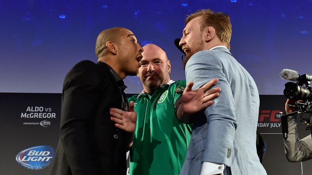 Jose Aldo and Conor McGregor, Jeff Bottari/Zuffa LLC/UFC/Getty Images Jose Aldo and Conor McGregor