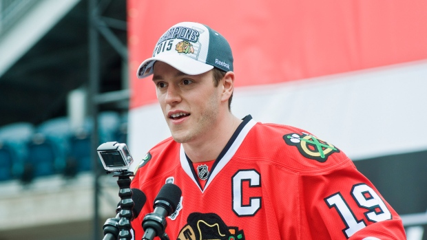 Jonathan Toews, Timothy Hiatt/WireImage/Getty Images Jonathan Toews