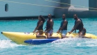 Union, Wade, Paul, LeBron on banana boat