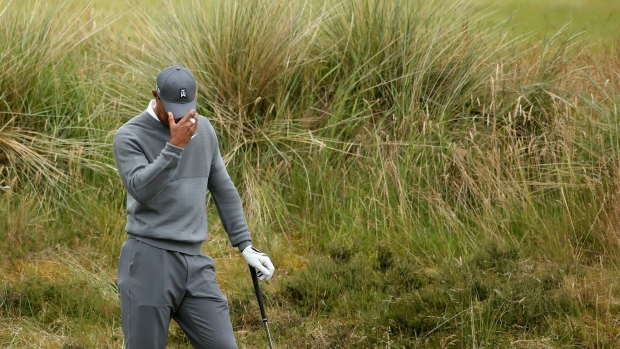 Column: Another major, another disastrous round for Tiger Woods in British Open Article Image 0