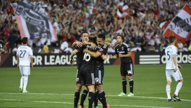 DC United celebrates